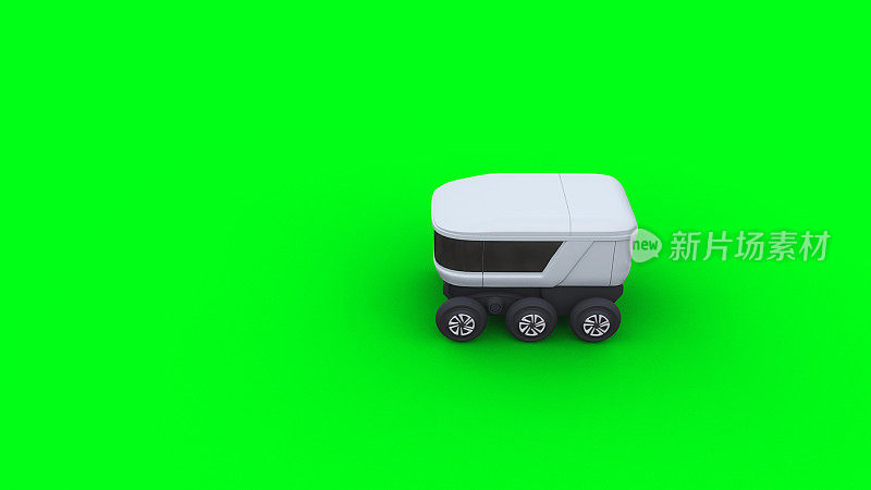 自动送货机器人。3 d渲染。